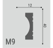 Заказать Декоративный молдинг 40х12 мм Де-Багет XPS Polymer М 9 белый из ударопрочного полимера 2м 