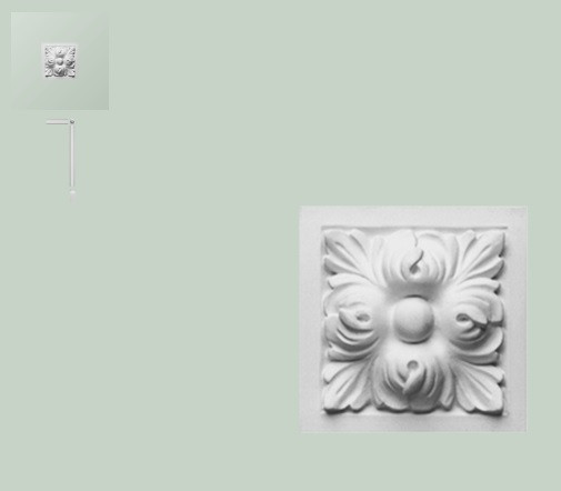 Декоративный элемент Orac Decor Duropolymer D210 96х96 мм белый