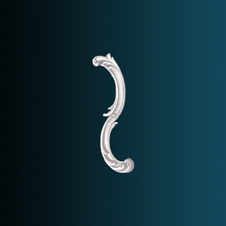 Декоративный орнамент Перфект G2357R 286х114х20 мм белый из полиуретана