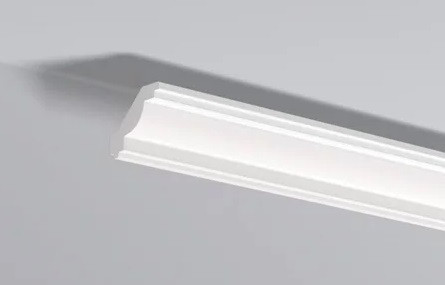 Декоративный потолочный плинтус NMC Nomastyl J 45х50 200 см белого цвета