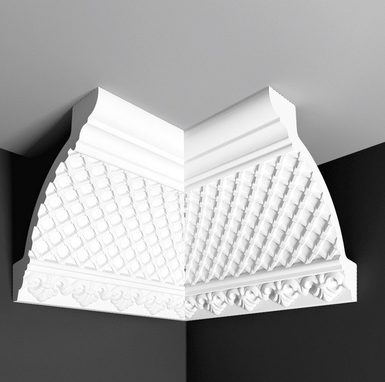 Угол внутренний к плинтусу Де-Багет ДП 24/170 белый полистирол