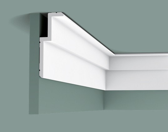 Потолочный плинтус 60х160 мм Orac Decor Purotouch C391 белый 2 м