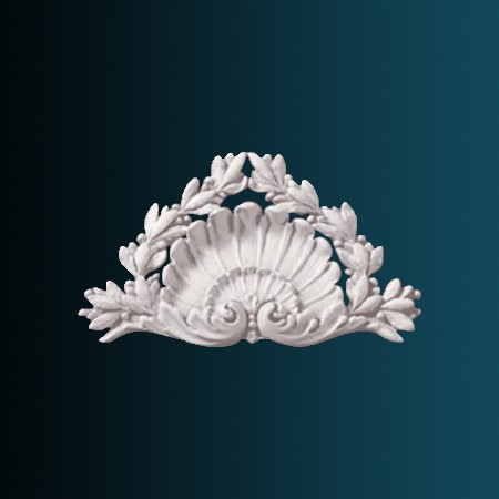 Декоративный орнамент Перфект G2081 133х210х16 мм белый из полиуретана