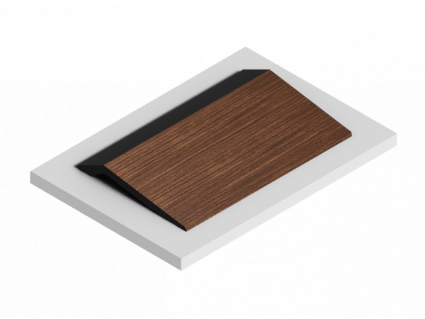 Декоративная стеновая панель 3D HiWood LV141 BR396K декорированная из фитополимера 17.5х116х2700 мм