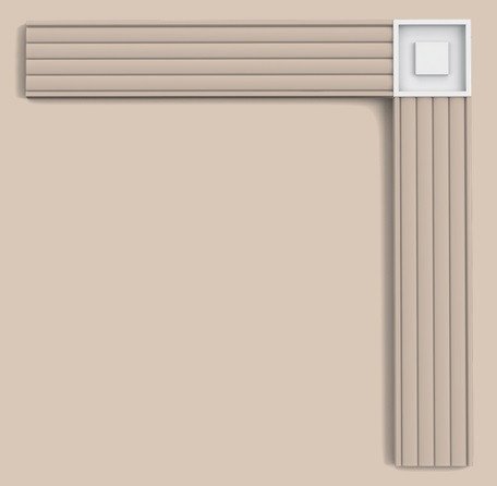 Декоративный элемент Orac Decor Purotouch P5020B 90х90 мм белый