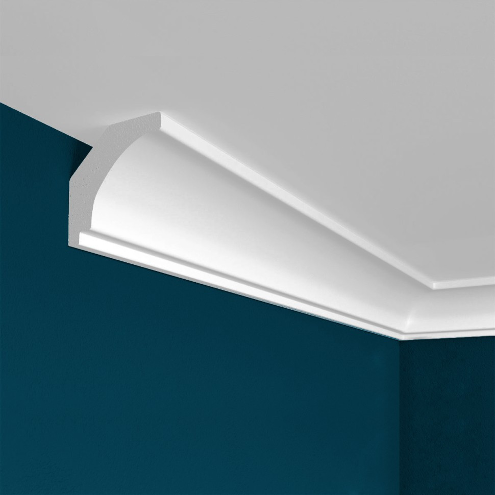 Заказать Потолочный плинтус Перфект Плюс P37 30 мм 200 см белый из ударопрочного полимера 