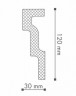 Заказать Декоративный потолочный плинтус NMC Nomastyl M1 120х30 200 см белого цвета 