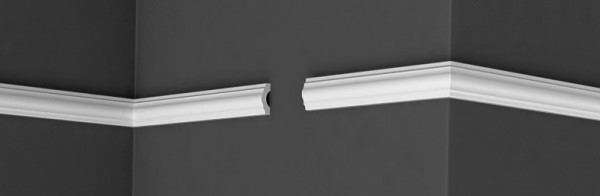 Потолочный плинтус 40х15 мм Де-Багет XPS С 02 40/15 белый полистирол 200 см