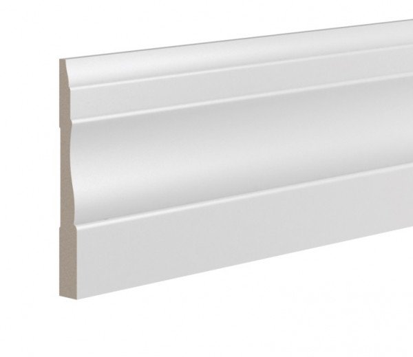 Плинтус для пола 15х134 мм Ultrawood Base 003 244 см ЛДФ белый