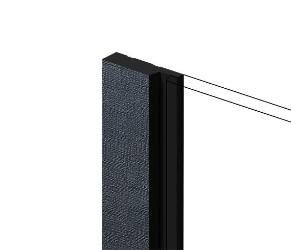 Финишный молдинг для стеновых панелей HiWood LF124A BK114K декорированный фитополимер 12х42х2700 мм