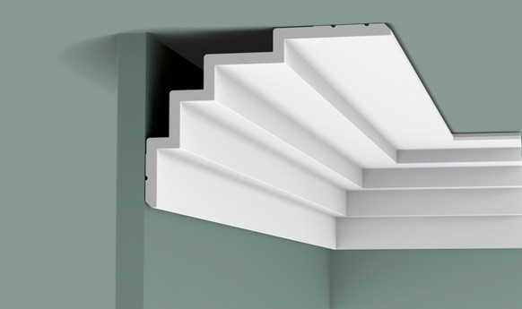 Заказать Потолочный плинтус 150х210 мм Orac Decor Purotouch C393 белый 2 м 