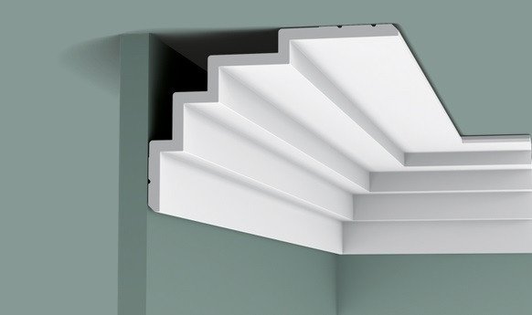 Заказать Потолочный плинтус 150х210 мм Orac Decor Purotouch C393 белый 2 м 