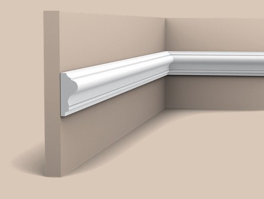 Молдинг гибкий 41х17 мм Orac Decor Purotouch Flex P8030F белый 2 м