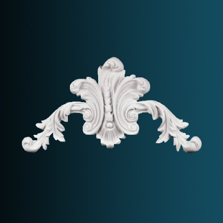 Декоративный орнамент Перфект G2083 243х411х39 мм белый из полиуретана