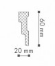 Заказать Декоративный потолочный плинтус NMC Nomastyl M2 60х20 200 см белого цвета 
