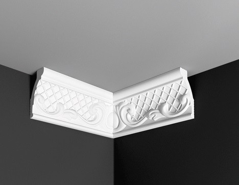 Заказать Угол внутренний к плинтусу Де-Багет ДП 27/60 белый полистирол 