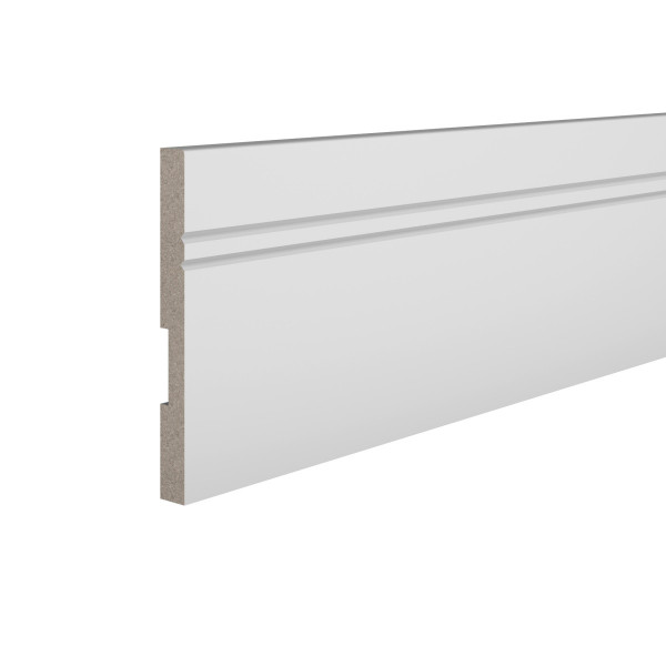Плинтус для пола 15х150 мм Ultrawood Base 5901 244 см ЛДФ белый