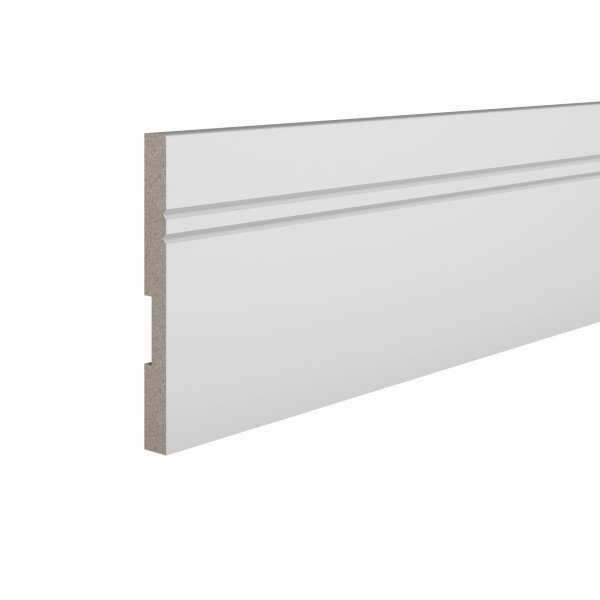 Плинтус для пола 15х150 мм Ultrawood Base 5901 244 см ЛДФ белый