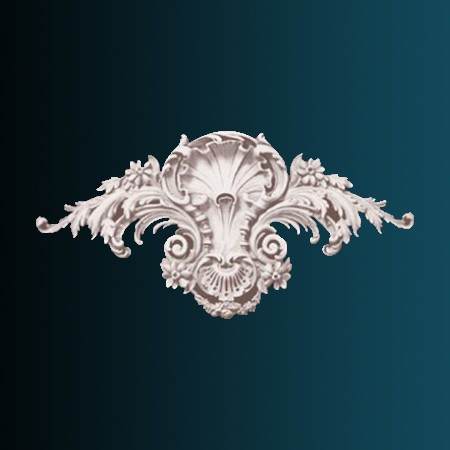 Декоративный орнамент Перфект G2084 270х500х35 мм белый из полиуретана