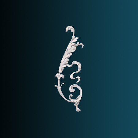 Заказать Декоративный орнамент Перфект G2359R 330х159х20 мм белый из полиуретана 