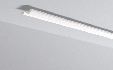 Декоративный потолочный плинтус NMC Nomastyl N 70х20 200 см белого цвета