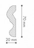 Заказать Декоративный потолочный плинтус NMC Nomastyl N 70х20 200 см белого цвета 