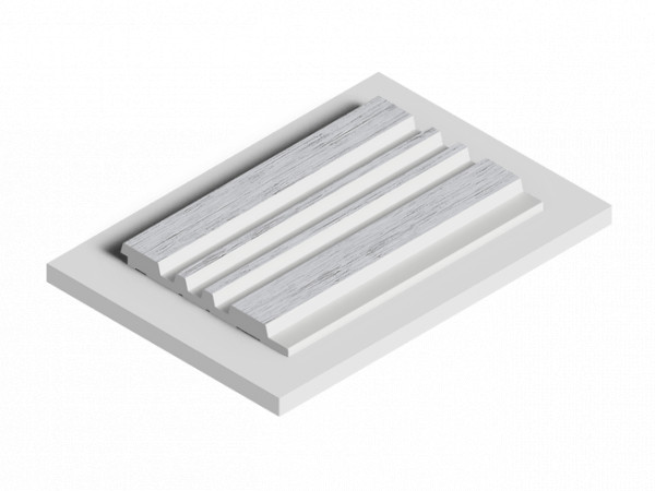 Декоративная стеновая панель 3D HiWood LV121 W36 декорированная из фитополимера 12х120х2700 мм