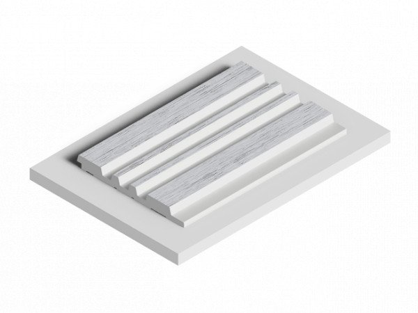 Декоративная стеновая панель 3D HiWood LV121 W36 декорированная из фитополимера 12х120х2700 мм