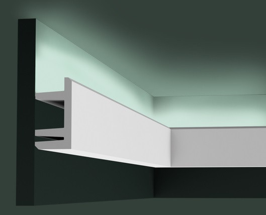 Заказать Потолочный плинтус 95х50 мм скрытого освещения Orac Decor Purotouch C381 белый 2 м 