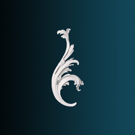 Заказать Декоративный орнамент Перфект G2360L 210х89х25 мм белый из полиуретана 