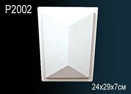 Декоративный фасадный декор Перфект P2002 белый из полиуретана 290х241х71 мм