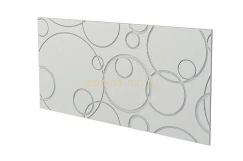 Заказать 3D интерьерная панель для стен NMC BUBBLES Круги 758х379 мм белого цвета 2 шт/набор 