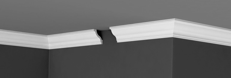 Заказать Потолочный плинтус 45х40 мм Де-Багет XPS П 04 40/45 белый полистирол 200 см 