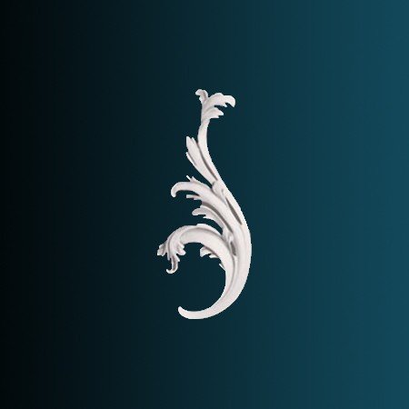 Заказать Декоративный орнамент Перфект G2360R 210х89х25 мм белый из полиуретана 