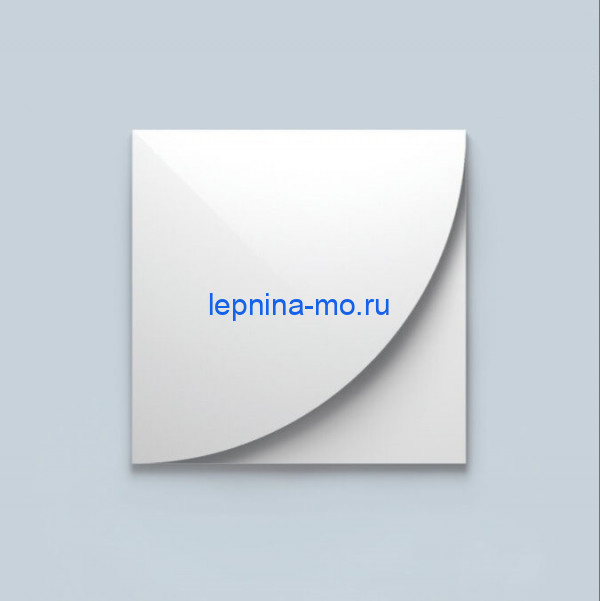 3D интерьерная панель для стен NMC CURVE 6 380х380 мм белого цвета