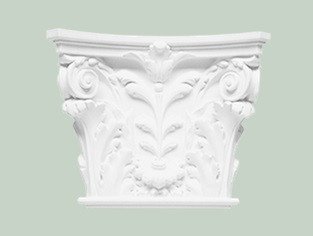 Капитель пилястры Orac Decor Purotouch K251 105х350 мм белая