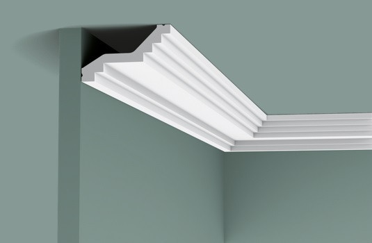 Потолочный плинтус 60х100 мм Orac Decor Purotouch C400 белый 2 м