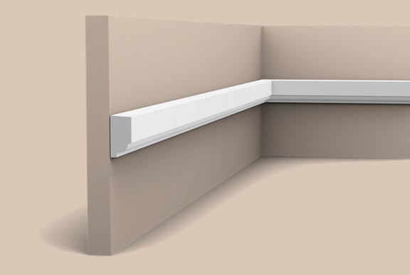 Молдинг гибкий 25х13 мм Orac Decor Purotouch Flex P9050F белый 2 м