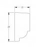 Заказать Молдинг гибкий 25х13 мм Orac Decor Purotouch Flex P9050F белый 2 м 