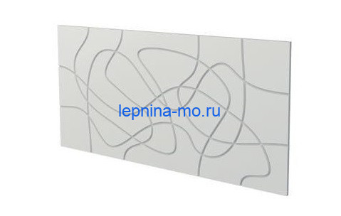 3D интерьерная панель для стен NMC LACES Кружево 758х379 мм белого цвета 2шт/набор