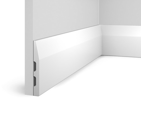 Заказать Напольный плинтус HiWood B120 белый фитополимер 14х119х2000 мм 