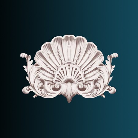 Декоративный орнамент Перфект G2092 250х350х35 мм белый из полиуретана