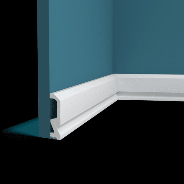 Плинтус напольный Перфект Плюс P176 белый из ударопрочного полимера 100х21 200 см