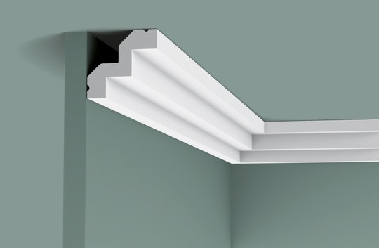 Потолочный плинтус 53х50 мм Orac Decor Purotouch C602 белый 2 м