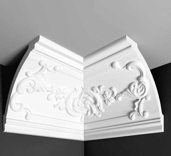 Заказать Угол внутренний к плинтусу Де-Багет ДП 33/170 белый полистирол 