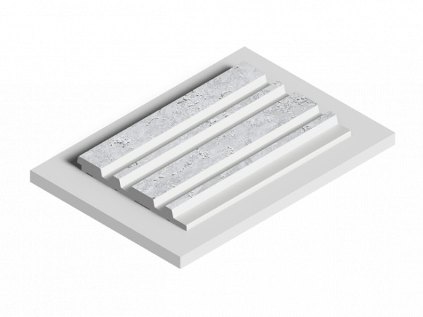 Декоративная стеновая панель 3D HiWood LV122 W50 декорированная из фитополимера 12х120х2700 мм