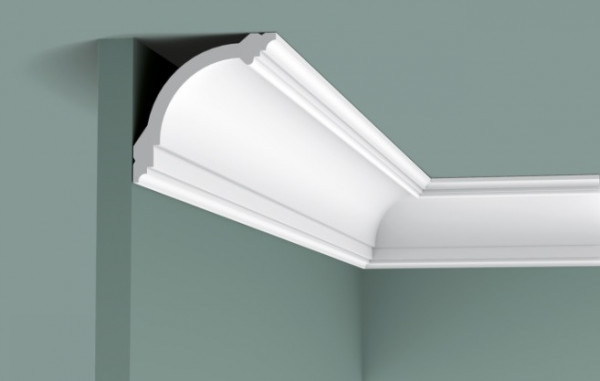 Потолочный плинтус 100х95 мм Orac Decor Durofoam CB512 белый 2 м