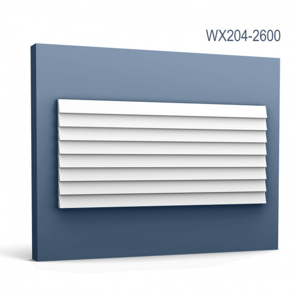 Декоративная стеновая панель 3D Orac Decor WX204-2600 белая полиуретановая 260x25x1.6 см