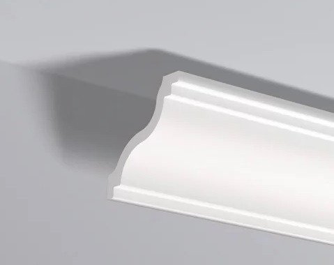 Декоративный потолочный плинтус NMC Nomastyl SL 100х100 200 см белого цвета