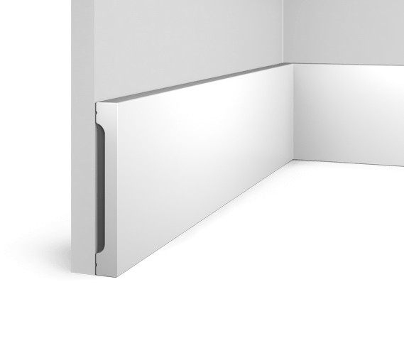 Заказать Напольный плинтус HiWood B130V1 белый фитополимер 18х130х2000 мм 